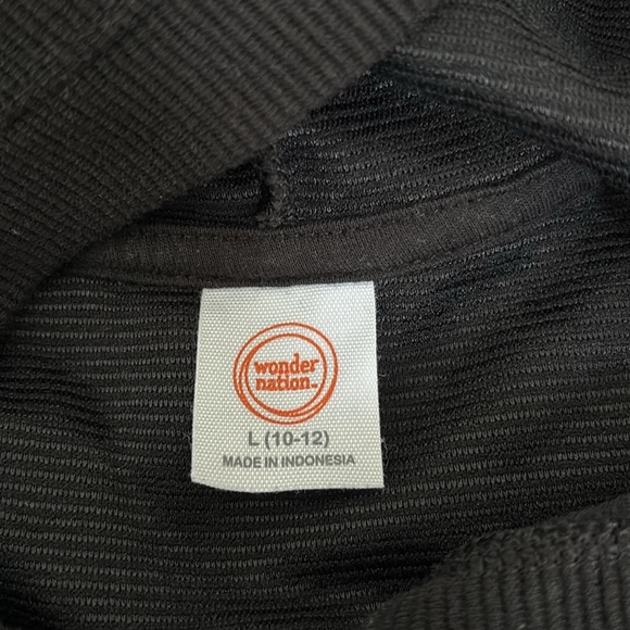 Wonder Nation 10/12 Black hoodie sweatshirt soft and very comfortable - Picture 3 of 4